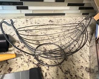 Assorted Kitchenware and Baking Supplies including Bamboo Organizer, Coffee Maker, Cast Iron Skillet, Le Creuset Pot, and Muffin Tins third image