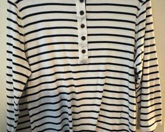 Lauren Jeans Co. Ralph Lauren Striped Henley Shirt fourth image