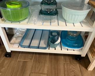 Kitchen Gadgets and Tools Lot with Simplehuman and Hefty Trash Cans second image