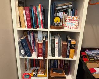 IKEA Kallax White Bookcase with Assorted Books