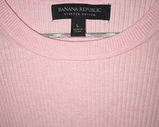 Banana Republic Stretch Cotton Ribbed Knit Top second image