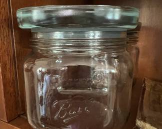 Ball Mason Jar with Glass Lid
