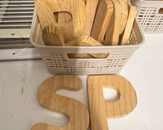 Unfinished Wooden Letters