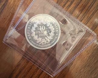 France Francs Silver Coin Marianne de Chaplain second image