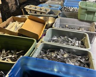 Tons and Tons of commercial grade stainless flatware 