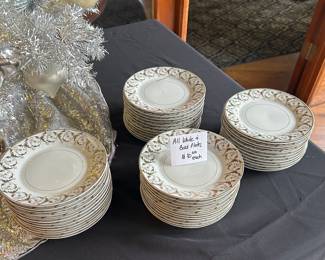 Mary Carol Dishes (no chips) 
Many others with slight blemishes for sale downstairs at a great discount along with other china 