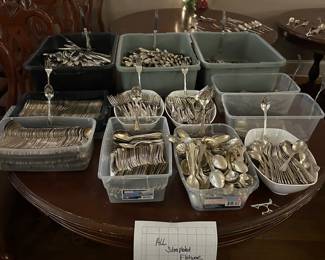 Stunning Silver Plated assortment of Flatware 