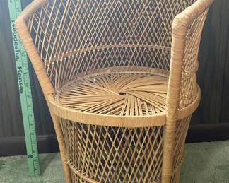 Child’s small wicker chair