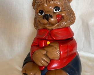 1970s ceramic bear cookie jar