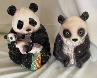 Panda cookie jar & panda planter
