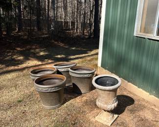 Various Planters . Located outside shop 