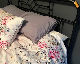 Beautiful iron bed with $3000 mattress set. It great condition. 