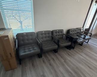 Items are individually priced. Reasonable offers welcome. Waiting room leather chairs - $100 each
