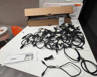 Items are individually priced. Reasonable offers welcome.   All items brand new! Ethernet patch cables - $4 each, Ubiquiti Networks UniFi Security Gateway Pro (model USG-PRO-4) - $400