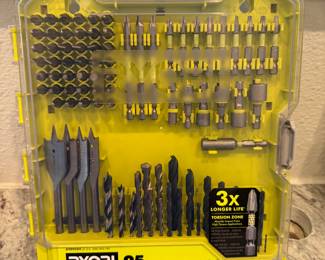 RYOBI brand new 95 piece drill bit set (2 in stock) 