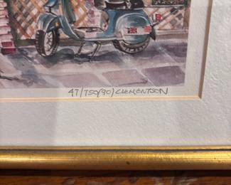 Sarah Clementson #47/750 “Meet the Producer” Watercolor Seattle, WA( from 1990)