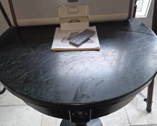 Marble top side table