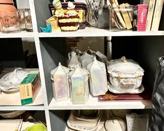 Vintage Lustreware Cannoster Set & longeberger