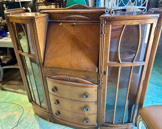 Vintage Drop Down Desk/Chest/Display