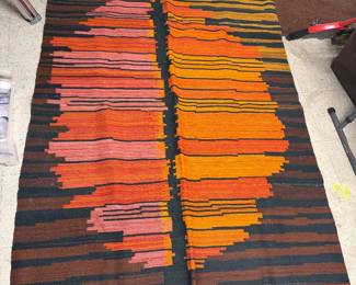 Mid Century Modern Wool Carpet GROOVY Maria Janowska