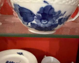 Royal Copenhagen Blue Braided Flower Pattern Dishes