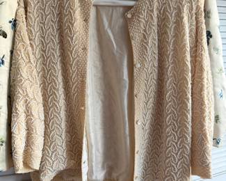 One of a pair of Beaded Sweaters great for twins