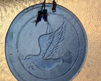 Blue Glass Dove
