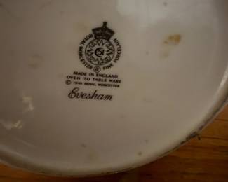 Royal Worcester Cannisters Evesham Pattern