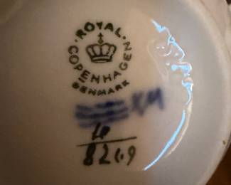 Royal Copenhagen Blue Braided Flower Dishes