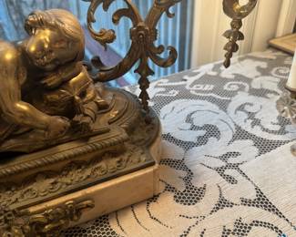 Gorgeous antique lamp with Cherubs