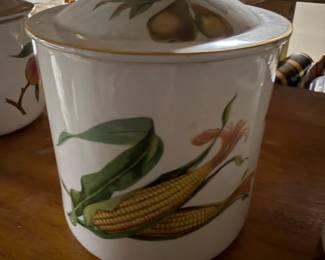 Royal Worcester Cannister Set Evesham Pattern