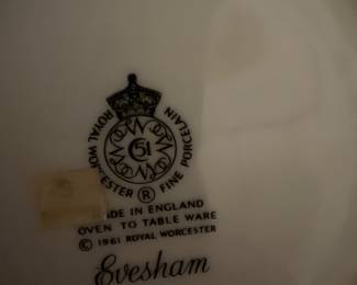 Royal Worcester Cannister Set Evesham Pattern