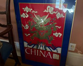China Poster framed
