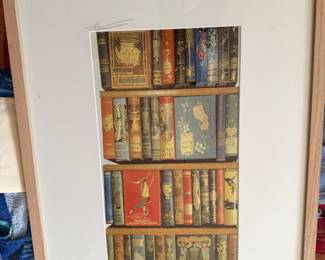 Book Print Framed