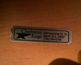 Charleston Forge Table and Bench