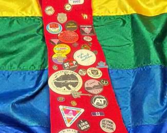 Personal History In Buttons Pins