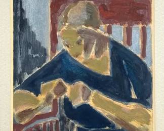 Original Painting Titled Woman Sewing