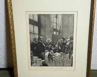 Dr. Pean and His Surgery Class Before the Operation 1889 Paris Exposition Lithograph