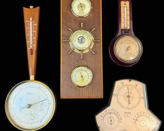 Barometers By Airguide, Texaco Honeywell, Sears West Germany