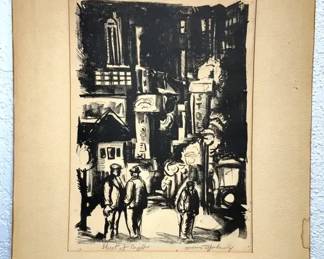 Morris Topchevsky Street At Night