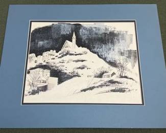 1974 L Woolfe Signed Lithograph
