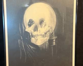 Framed All is Vanity 1892 Charles Allan Gilbert Skull Print