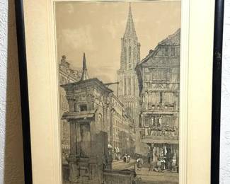 A View In Strasbourg by Samuel Prout