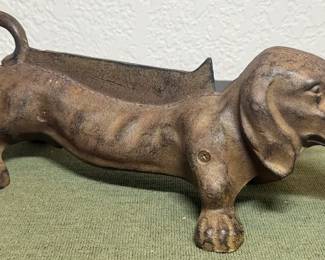 Vintage Cast Iron Dachshund Boot Scraper