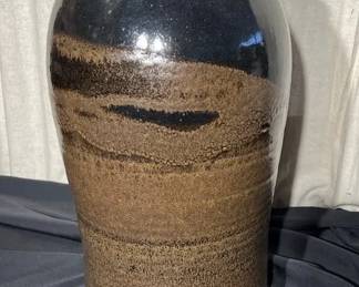 Bruning Studio Pottery 18 Tall Glazed Pot Or Vase