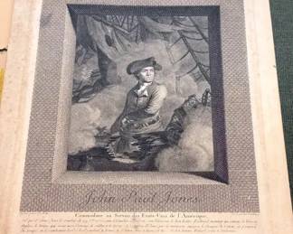 Carl Guttenberg Engraving of John Paul Jones