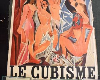 1953 Exhibition poster for Le Cubisme, held at the Musee National dArt Moderne in Paris.