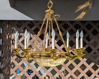 Luxury Brass Chandelier $500 + tax

