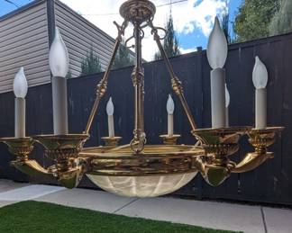 Luxury Brass Chandelier $500 + tax
