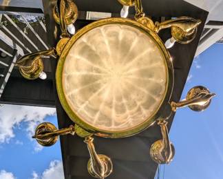 Luxury Brass Chandelier $500 + tax
